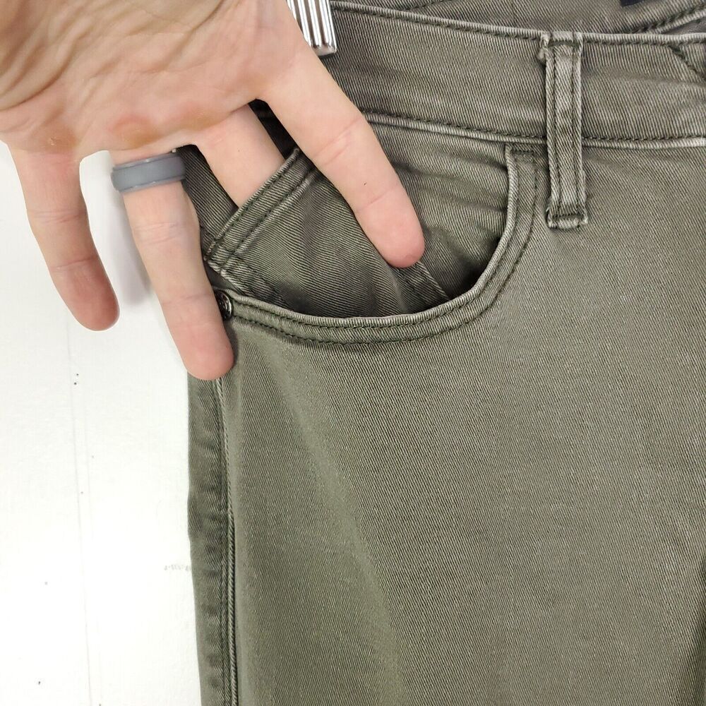 Rock Republic Jeans Womens 8 Skinny Low Rise Y2K Olive Earthy Skull Wings - Picture 4 of 10